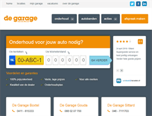 Tablet Screenshot of degarage.nu